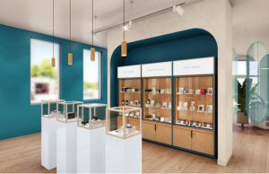 inside of a dispensary shop